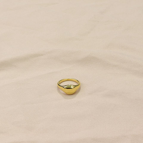 加工定做戒指小巧椭圆素戒指指环