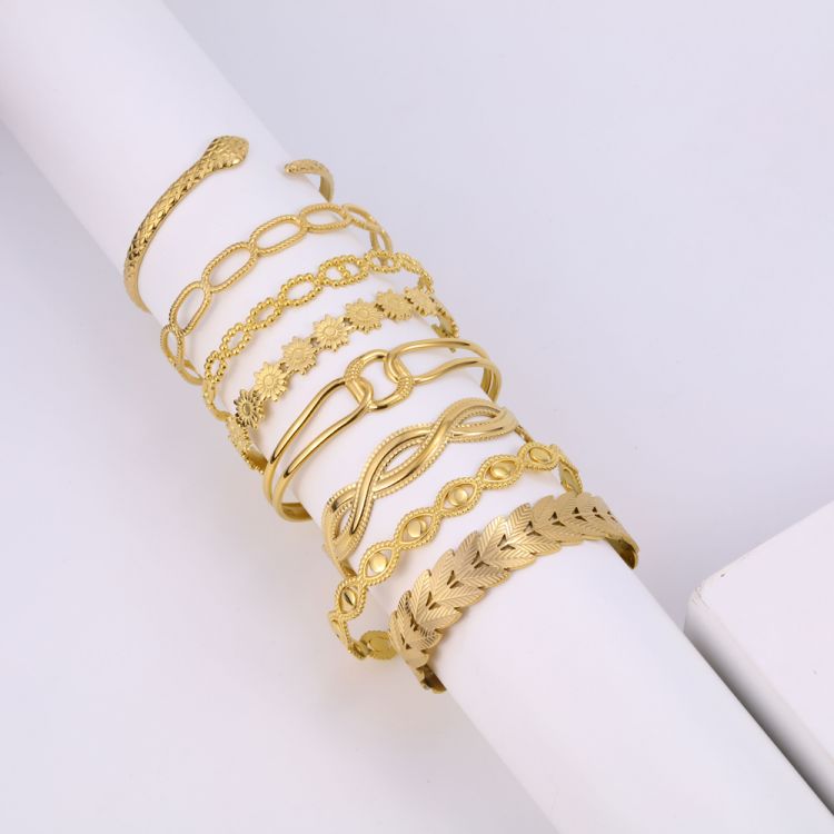 开口可调节不锈钢手镯首饰工厂