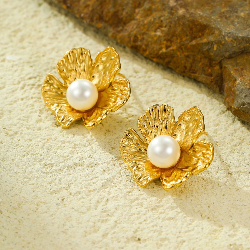 花朵戒指耳环套装首饰饰品工厂供应商