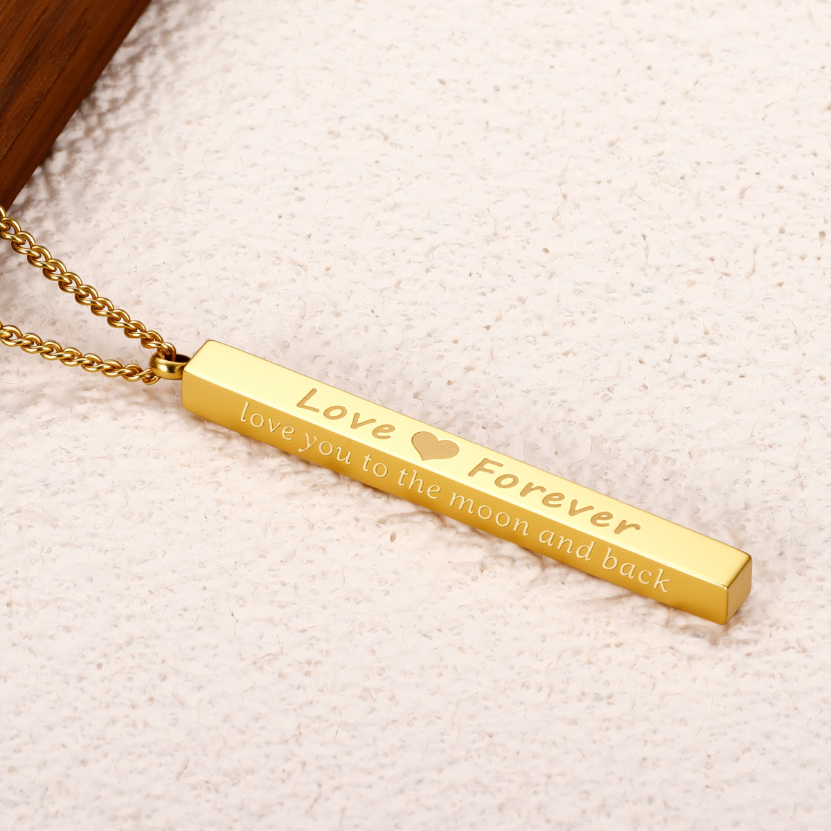 18K镀金可定制雕刻吊坠