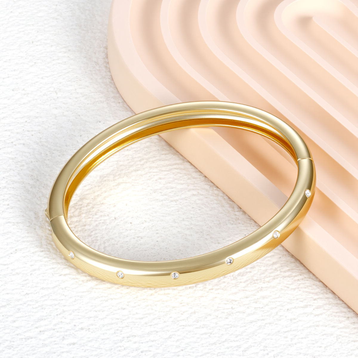 不锈钢饰品锆石无锈蚀手镯