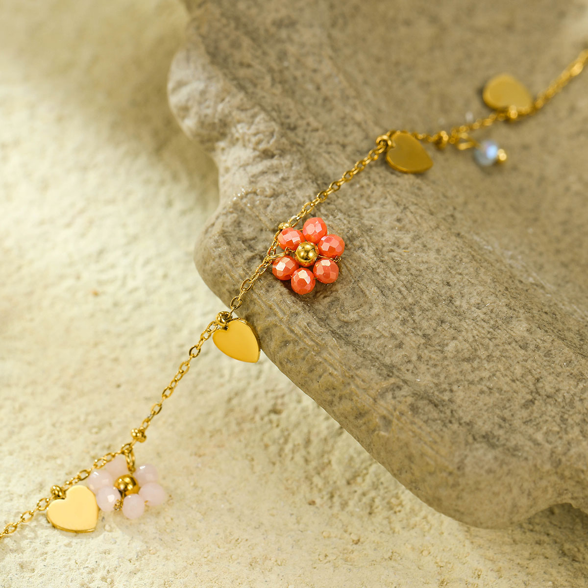 花朵不锈钢项链时尚珠宝项链