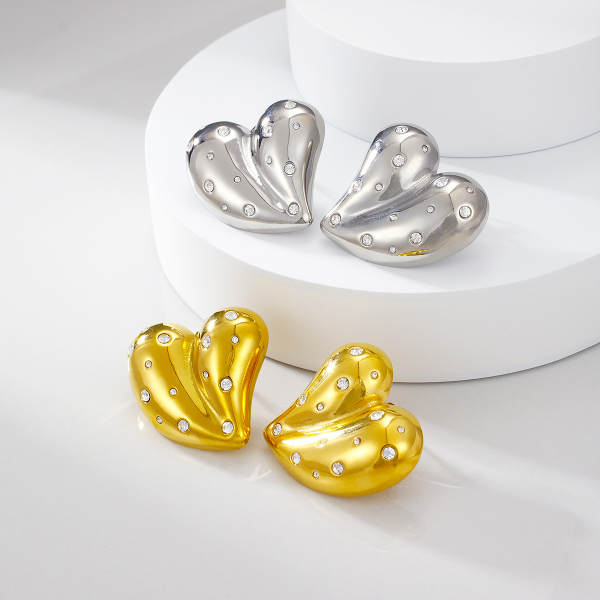 几何不锈钢耳环时尚奢华珠宝礼品